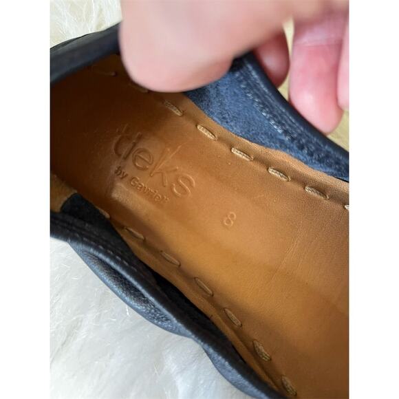 Tieks Women's Navy Blue Leather Ballet Flats Size 8 Casual Slip On Shoes *READ* - Picture 10 of 15